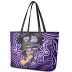 Hobart Hurricanes NAIDOC Week 2026 Leather Tote Bag Aboriginal Indigenous - 50 Years of Deadly