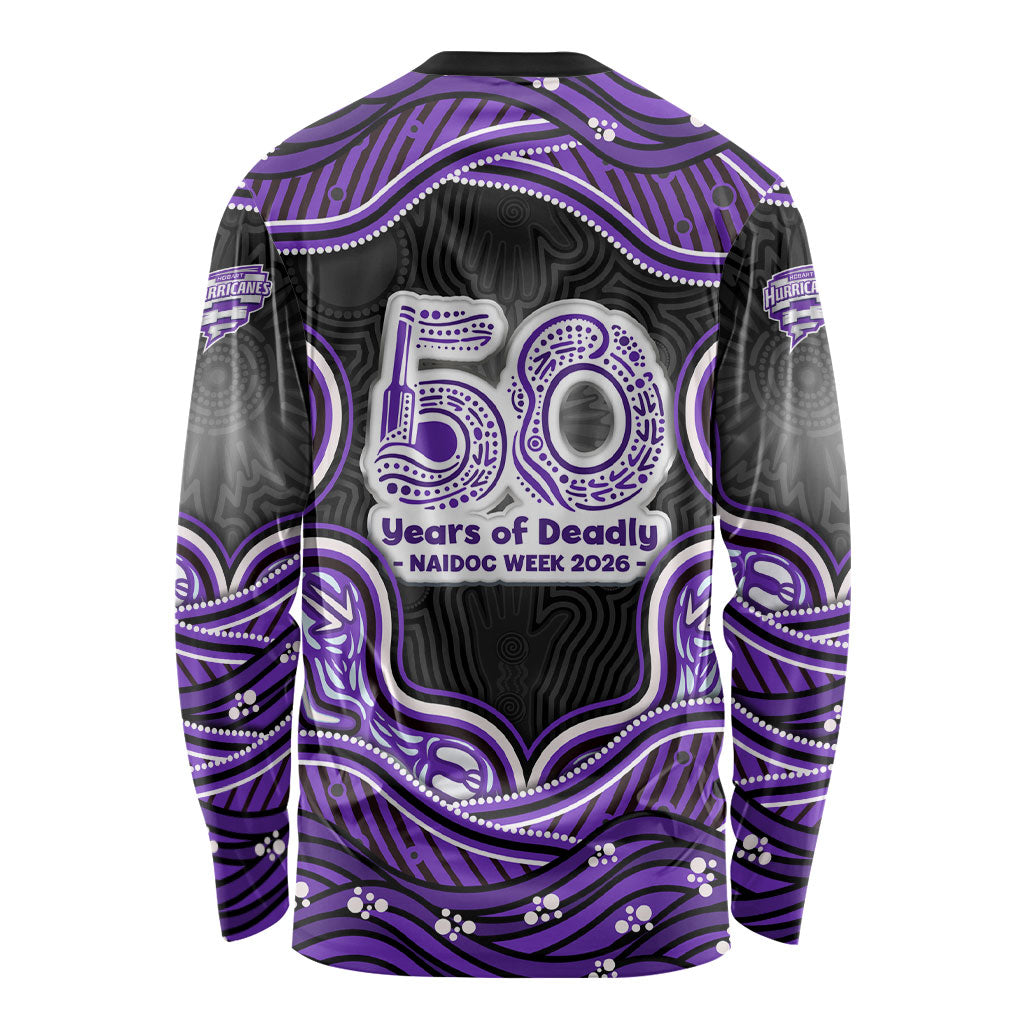 Hobart Hurricanes NAIDOC Week 2026 Long Sleeve Shirt Aboriginal Indigenous - 50 Years of Deadly