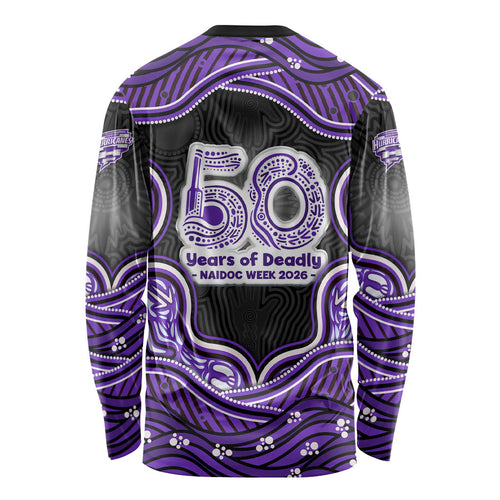 Hobart Hurricanes NAIDOC Week 2026 Long Sleeve Shirt Aboriginal Indigenous - 50 Years of Deadly