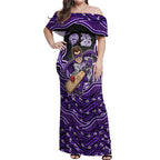 Hobart Hurricanes NAIDOC Week 2026 Off Shoulder Maxi Dress Aboriginal Indigenous - 50 Years of Deadly