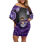 Hobart Hurricanes NAIDOC Week 2026 Off Shoulder Short Dress Aboriginal Indigenous - 50 Years of Deadly