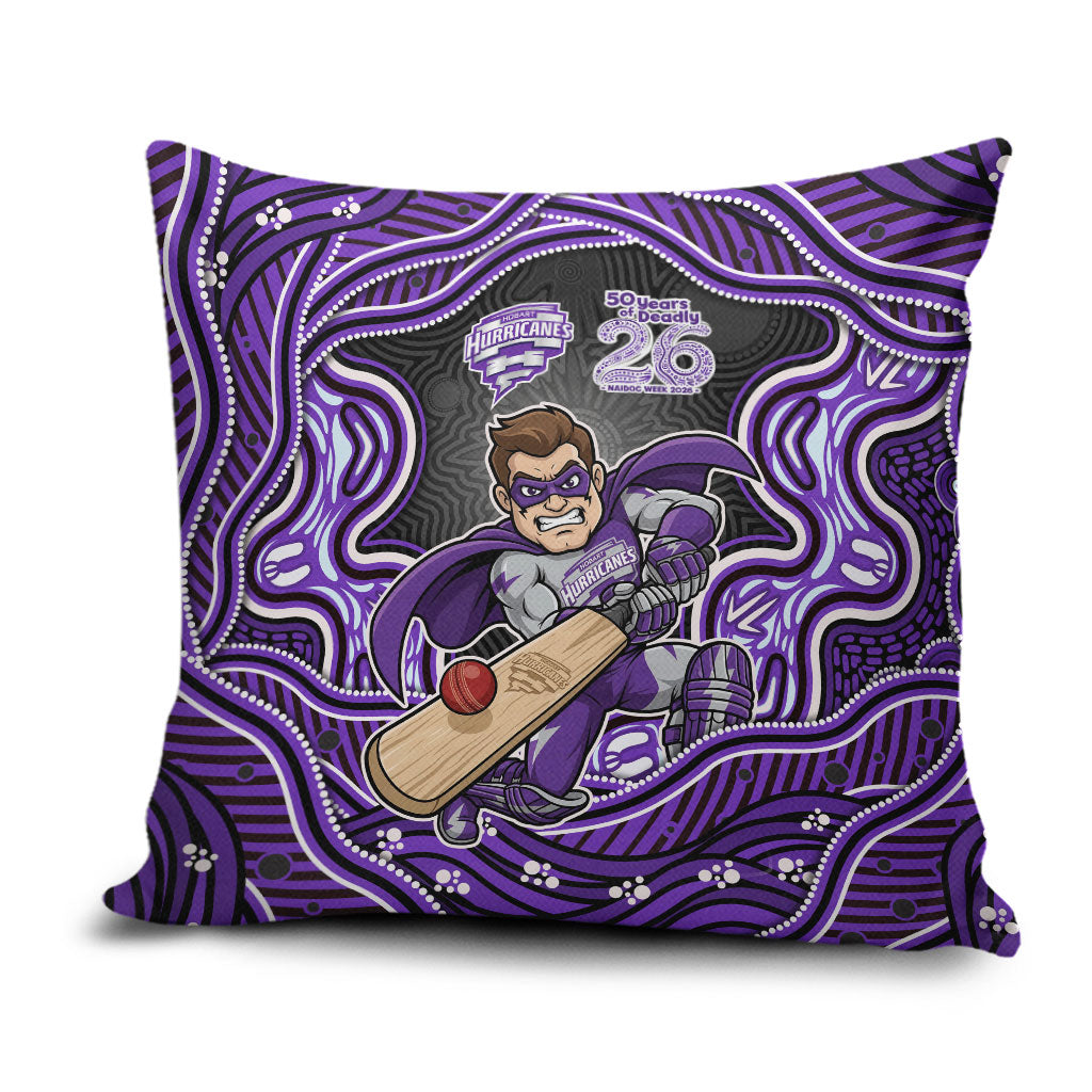 Hobart Hurricanes NAIDOC Week 2026 Pillow Cover Aboriginal Indigenous - 50 Years of Deadly