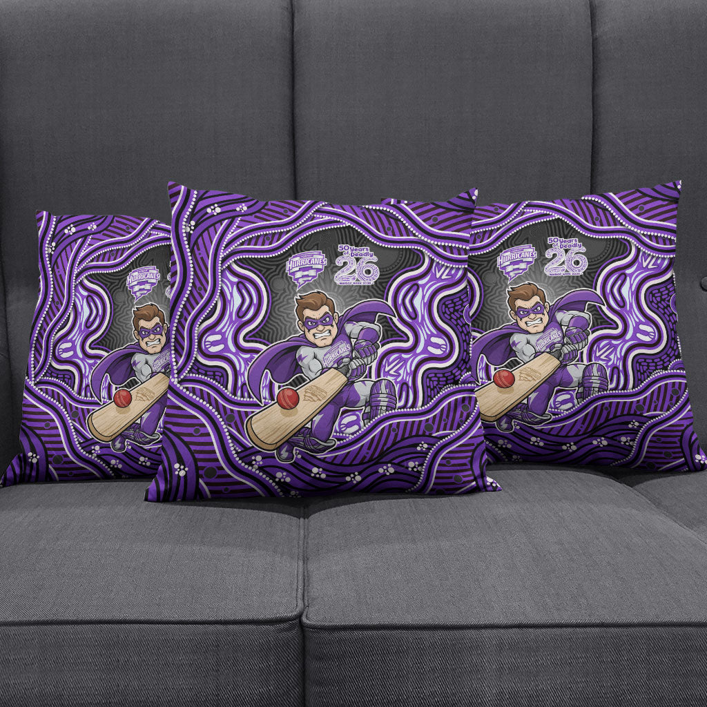 Hobart Hurricanes NAIDOC Week 2026 Pillow Cover Aboriginal Indigenous - 50 Years of Deadly