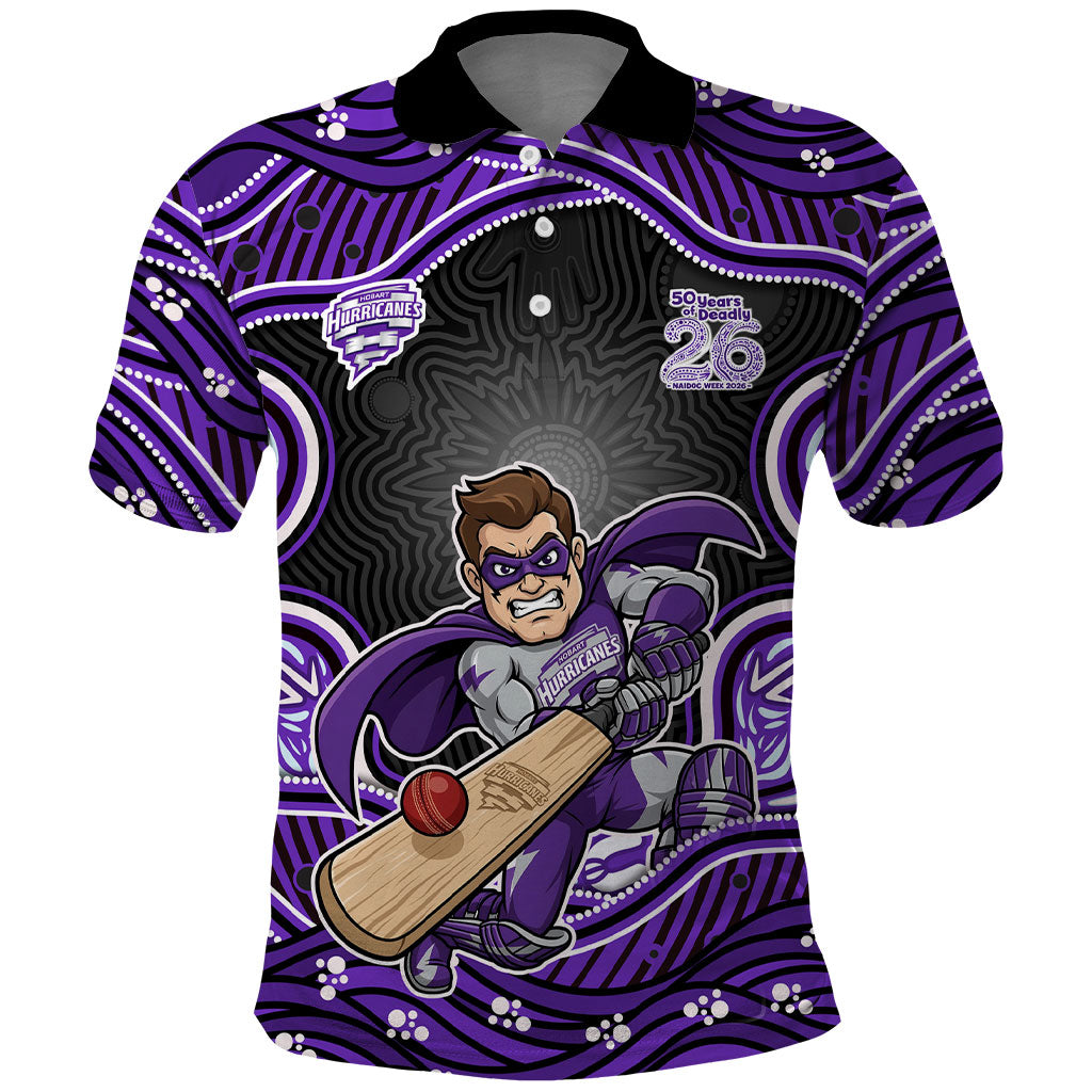 Hobart Hurricanes NAIDOC Week 2026 Polo Shirt Aboriginal Indigenous - 50 Years of Deadly