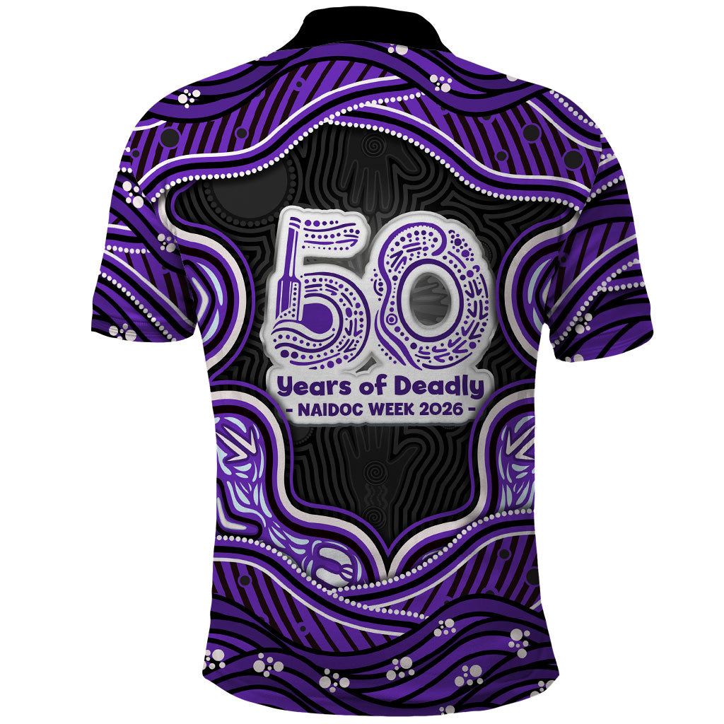 Hobart Hurricanes NAIDOC Week 2026 Polo Shirt Aboriginal Indigenous - 50 Years of Deadly