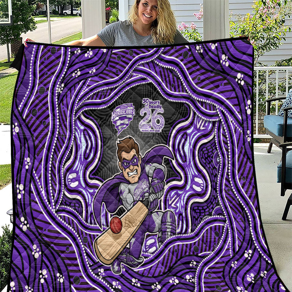 Hobart Hurricanes NAIDOC Week 2026 Quilt Aboriginal Indigenous - 50 Years of Deadly