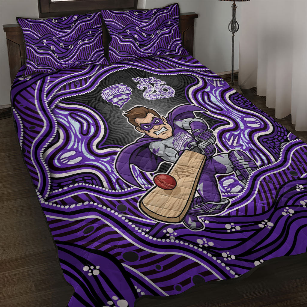 Hobart Hurricanes NAIDOC Week 2026 Quilt Bed Set Aboriginal Indigenous - 50 Years of Deadly