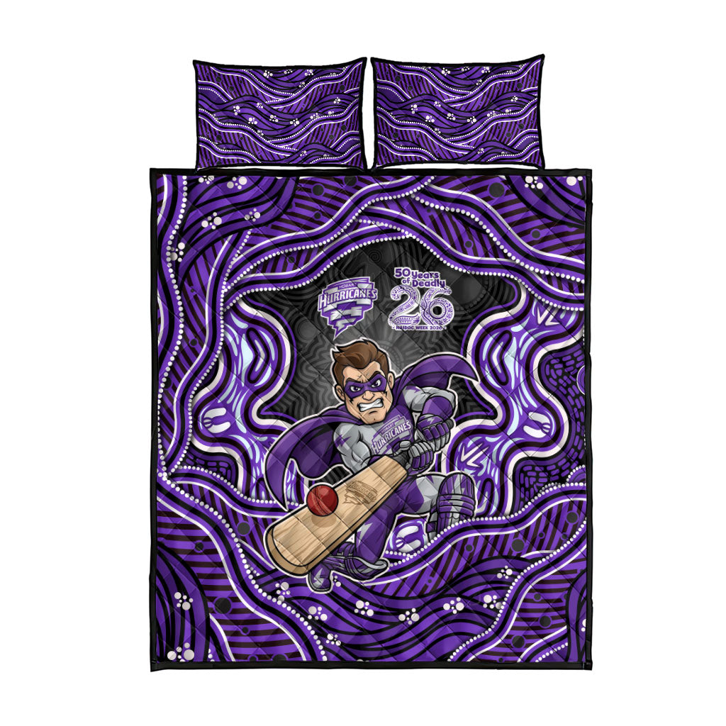 Hobart Hurricanes NAIDOC Week 2026 Quilt Bed Set Aboriginal Indigenous - 50 Years of Deadly