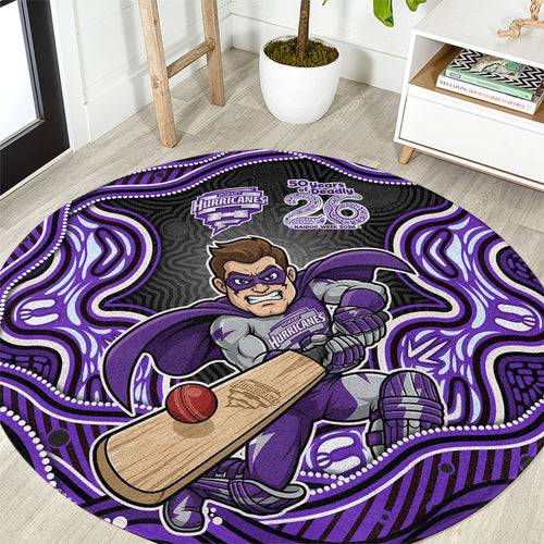 Hobart Hurricanes NAIDOC Week 2026 Round Carpet Aboriginal Indigenous - 50 Years of Deadly