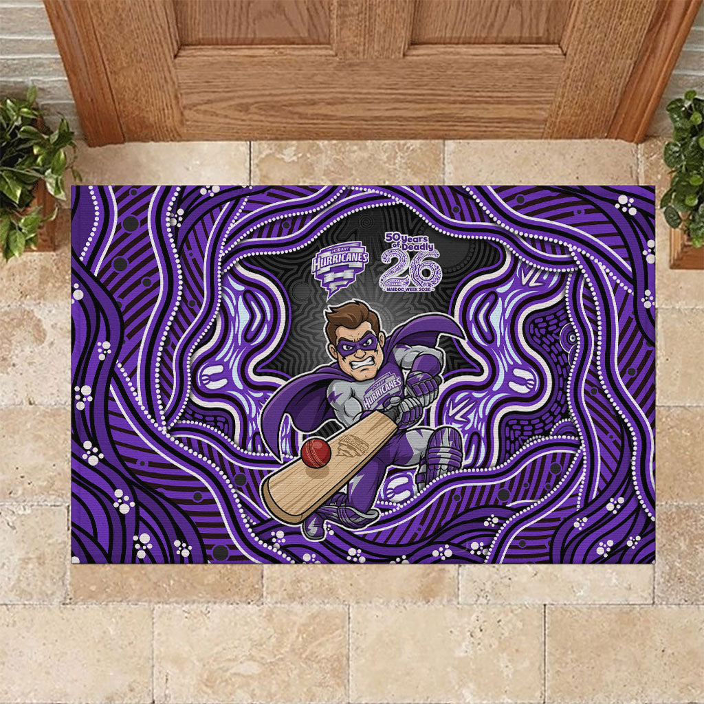 Hobart Hurricanes NAIDOC Week 2026 Rubber Doormat Aboriginal Indigenous - 50 Years of Deadly
