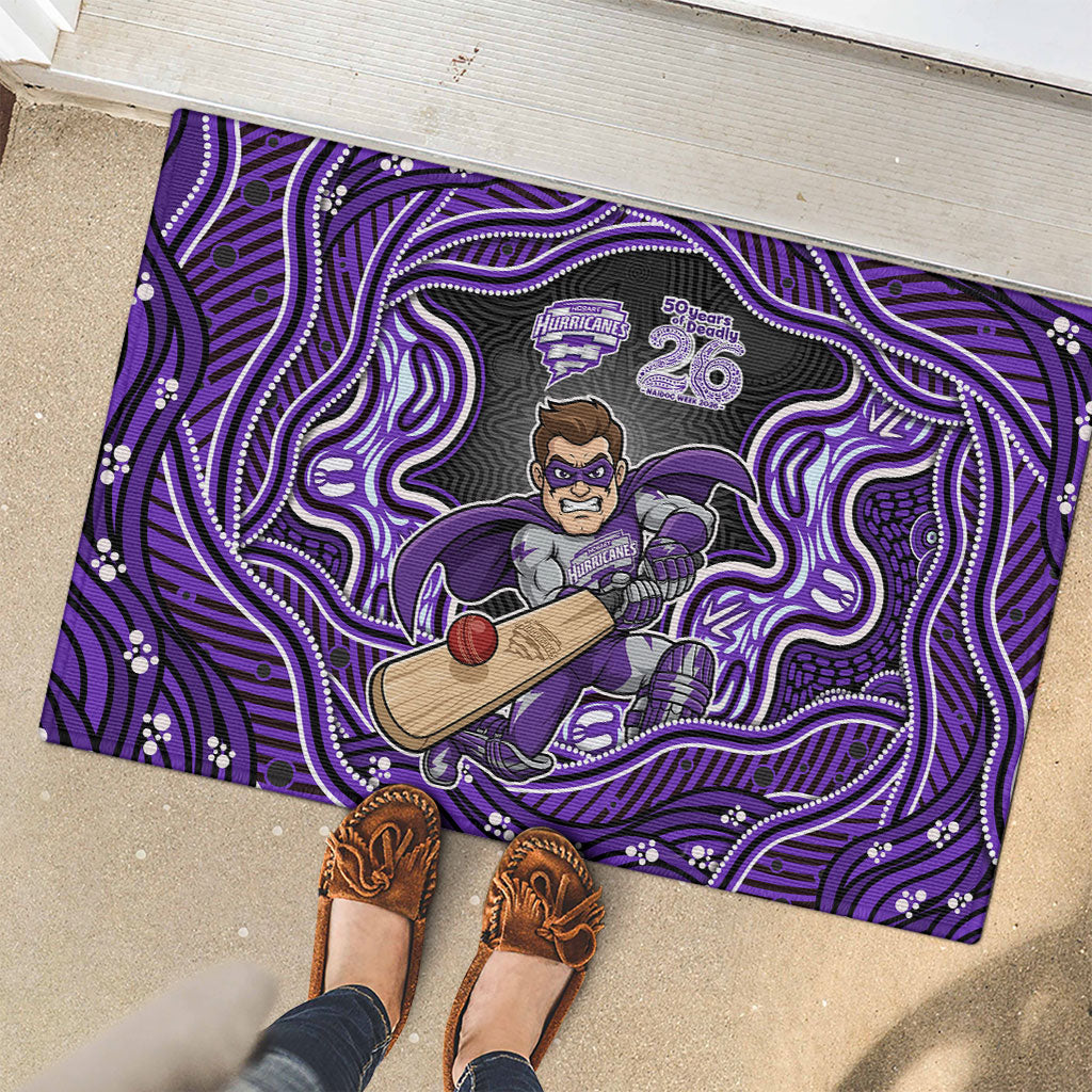 Hobart Hurricanes NAIDOC Week 2026 Rubber Doormat Aboriginal Indigenous - 50 Years of Deadly