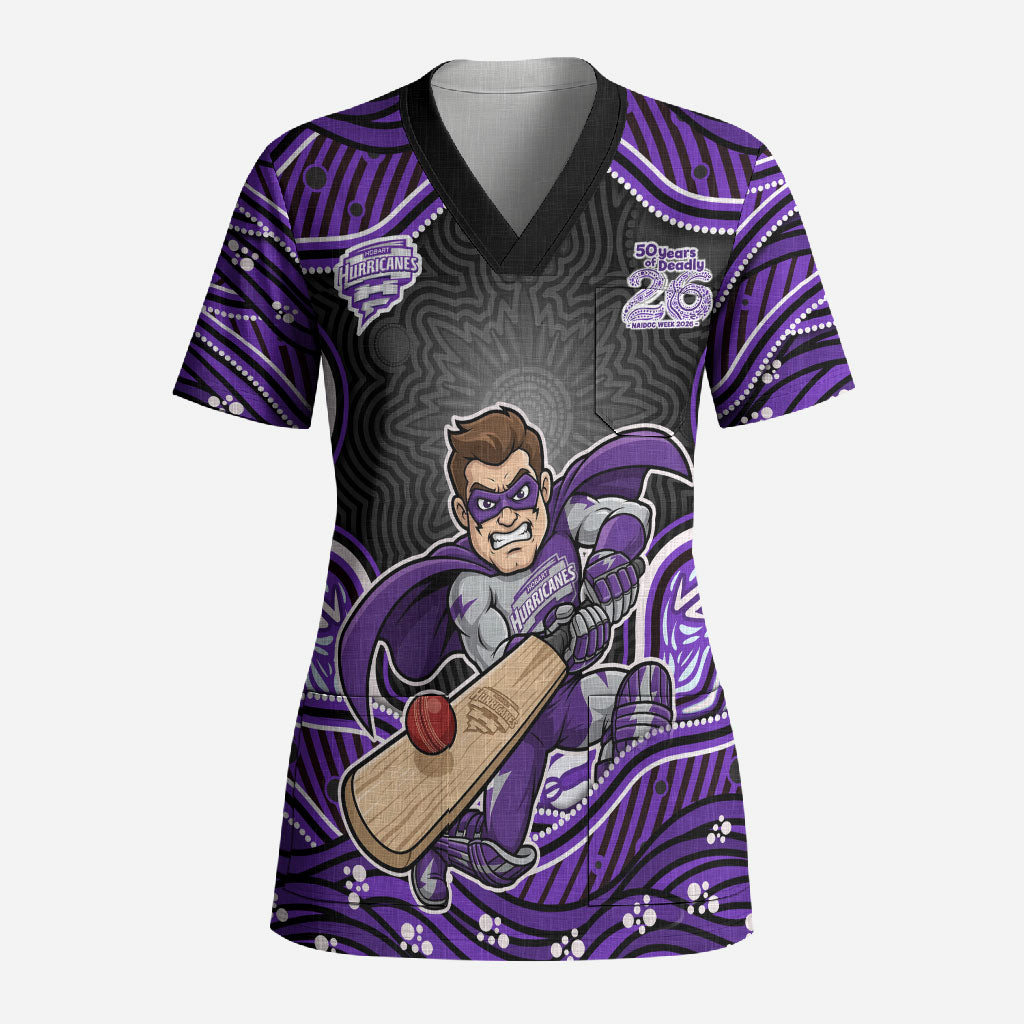 Hobart Hurricanes NAIDOC Week 2026 Scrub Top Aboriginal Indigenous - 50 Years of Deadly