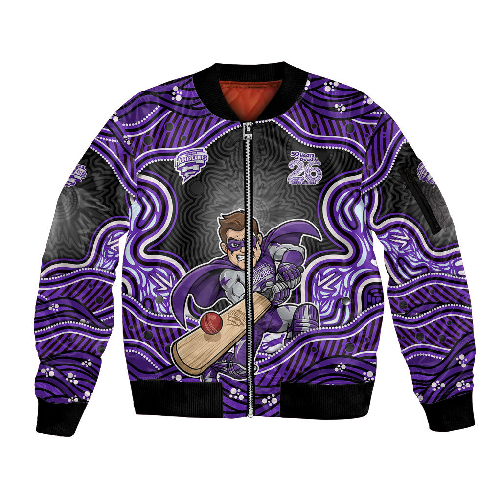 Hobart Hurricanes NAIDOC Week 2026 Sleeve Zip Bomber Jacket Aboriginal Indigenous - 50 Years of Deadly
