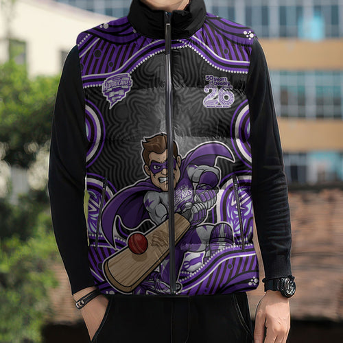 Hobart Hurricanes NAIDOC Week 2026 Sleeveless Puffer Jacket Aboriginal Indigenous - 50 Years of Deadly