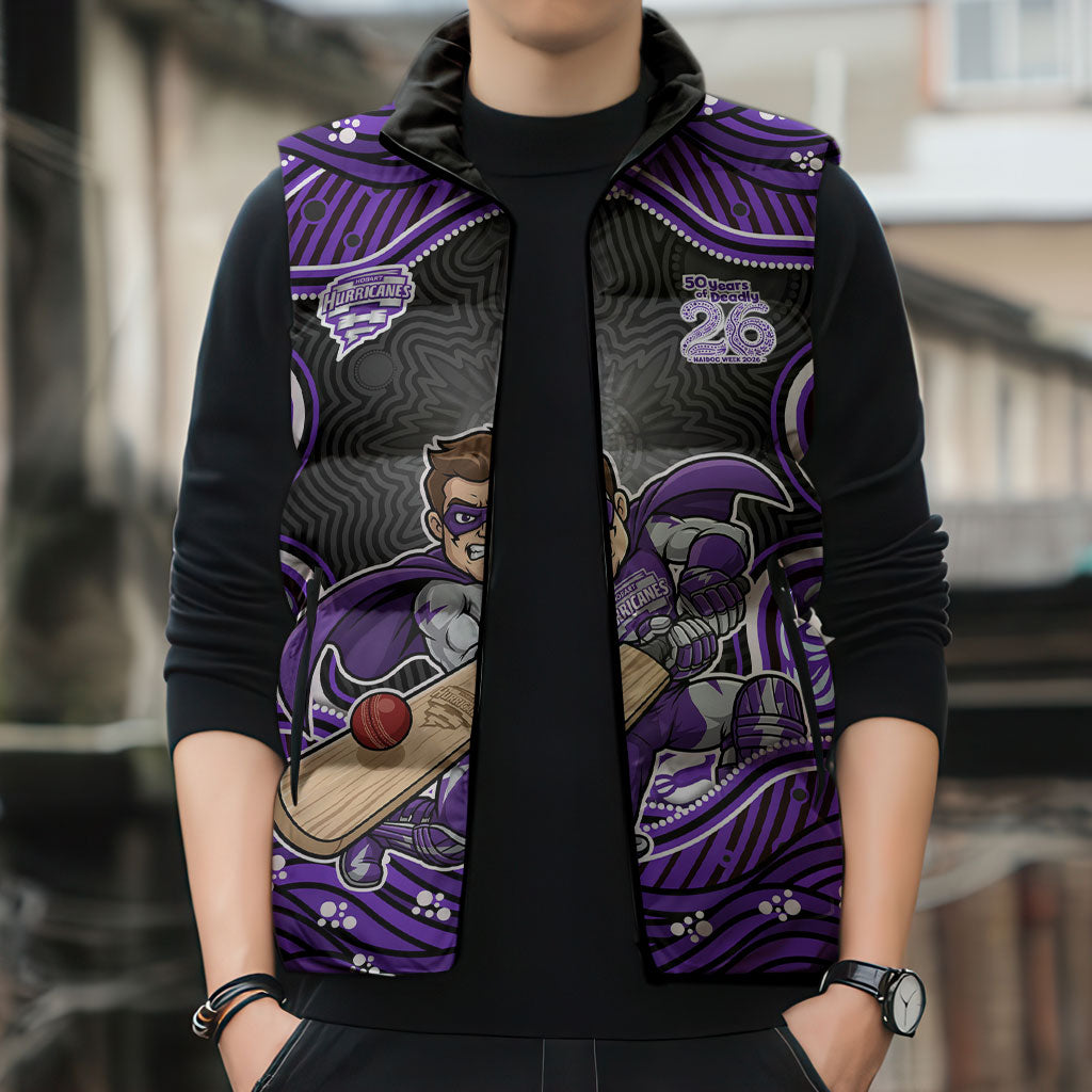 Hobart Hurricanes NAIDOC Week 2026 Sleeveless Puffer Jacket Aboriginal Indigenous - 50 Years of Deadly