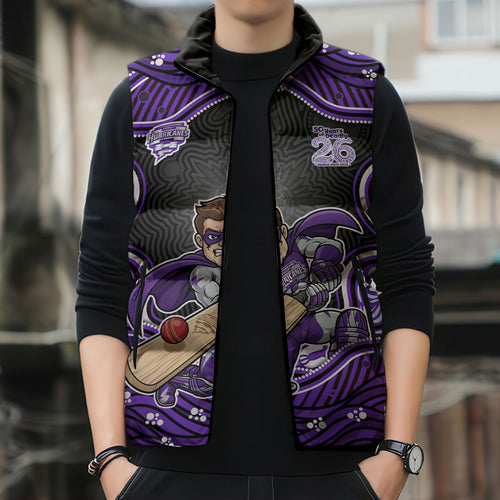 Hobart Hurricanes NAIDOC Week 2026 Sleeveless Puffer Jacket Aboriginal Indigenous - 50 Years of Deadly