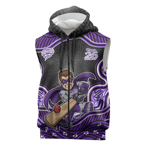 Hobart Hurricanes NAIDOC Week 2026 Sleeveless Zip Hoodie Aboriginal Indigenous - 50 Years of Deadly