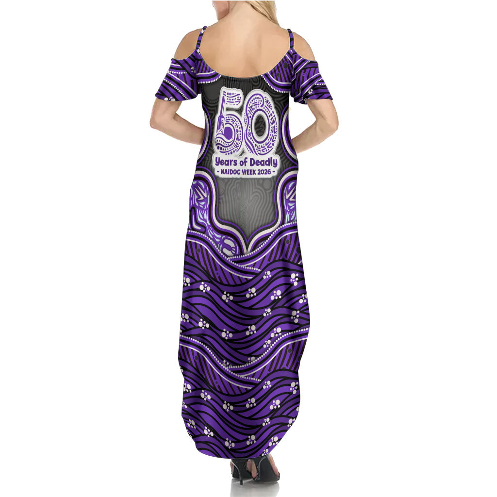 Hobart Hurricanes NAIDOC Week 2026 Summer Maxi Dress Aboriginal Indigenous - 50 Years of Deadly