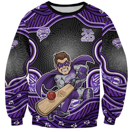 Hobart Hurricanes NAIDOC Week 2026 Sweatshirt Aboriginal Indigenous - 50 Years of Deadly