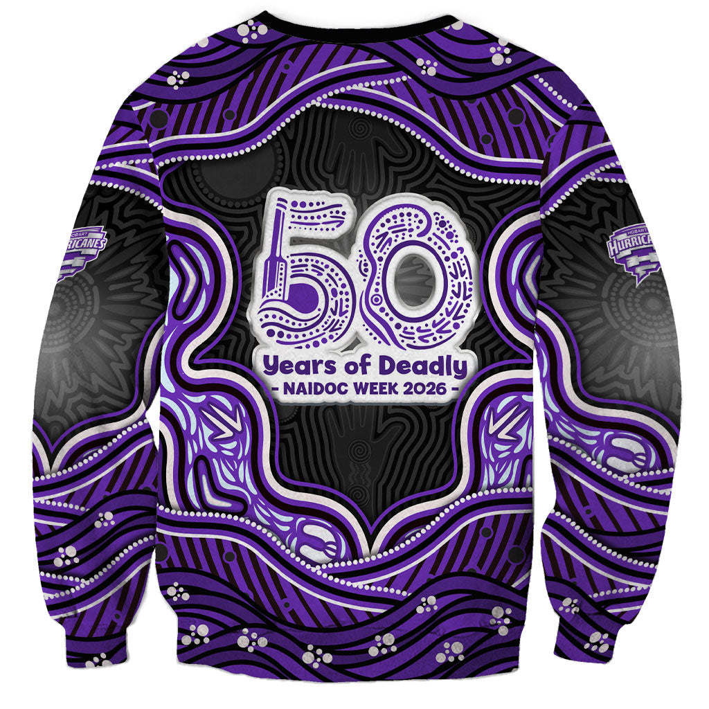 Hobart Hurricanes NAIDOC Week 2026 Sweatshirt Aboriginal Indigenous - 50 Years of Deadly