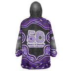 Hobart Hurricanes NAIDOC Week 2026 Wearable Blanket Hoodie Aboriginal Indigenous - 50 Years of Deadly