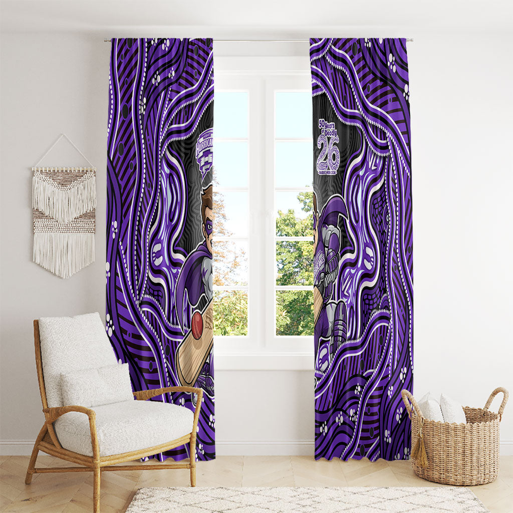 Hobart Hurricanes NAIDOC Week 2026 Window Curtain Aboriginal Indigenous - 50 Years of Deadly