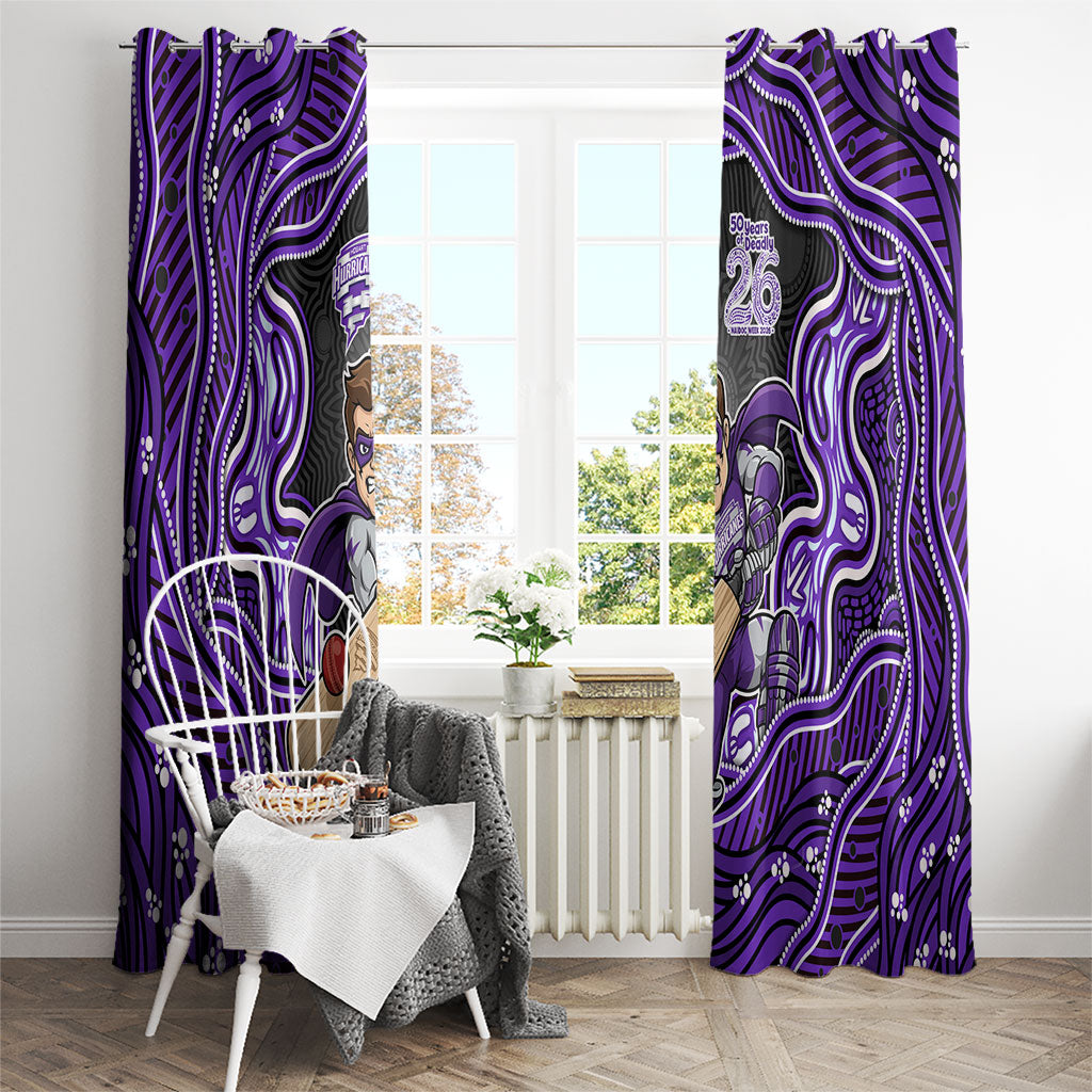 Hobart Hurricanes NAIDOC Week 2026 Window Curtain Aboriginal Indigenous - 50 Years of Deadly