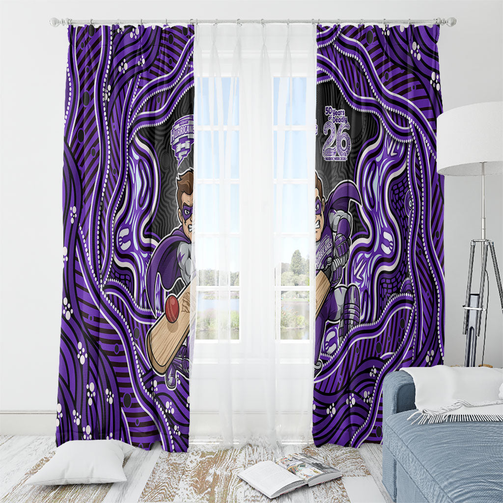 Hobart Hurricanes NAIDOC Week 2026 Window Curtain Aboriginal Indigenous - 50 Years of Deadly