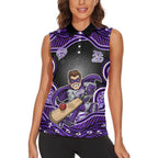 Hobart Hurricanes NAIDOC Week 2026 Women Sleeveless Polo Shirt Aboriginal Indigenous - 50 Years of Deadly