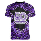 Hobart Hurricanes NAIDOC Week 2026 Women V-Neck T-Shirt Aboriginal Indigenous - 50 Years of Deadly
