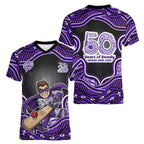 Hobart Hurricanes NAIDOC Week 2026 Women V-Neck T-Shirt Aboriginal Indigenous - 50 Years of Deadly