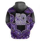 Hobart Hurricanes NAIDOC Week 2026 Zip Hoodie Aboriginal Indigenous - 50 Years of Deadly