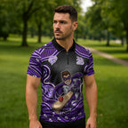 Hobart Hurricanes NAIDOC Week 2026 Zipper Polo Shirt Aboriginal Indigenous - 50 Years of Deadly