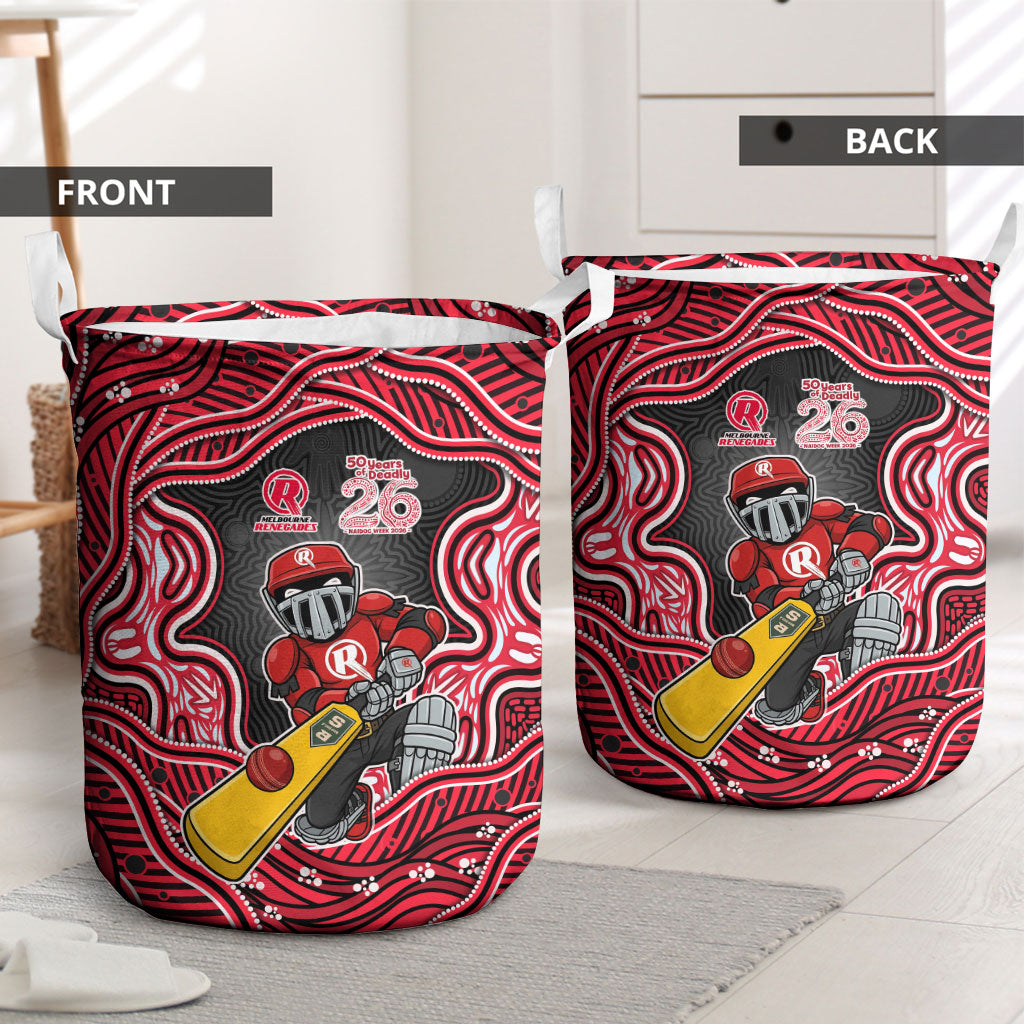 Melbourne Renegades NAIDOC Week 2026 Laundry Basket Aboriginal Indigenous - 50 Years of Deadly