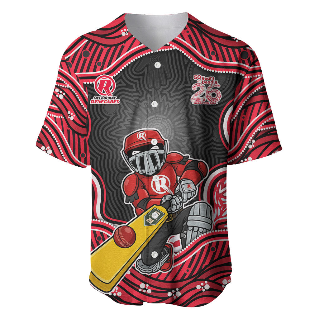 Melbourne Renegades NAIDOC Week 2026 Baseball Jersey Aboriginal Indigenous - 50 Years of Deadly