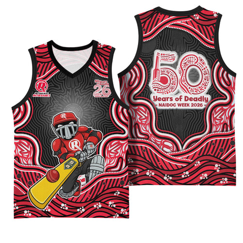 Melbourne Renegades NAIDOC Week 2026 Basketball Jersey Aboriginal Indigenous - 50 Years of Deadly