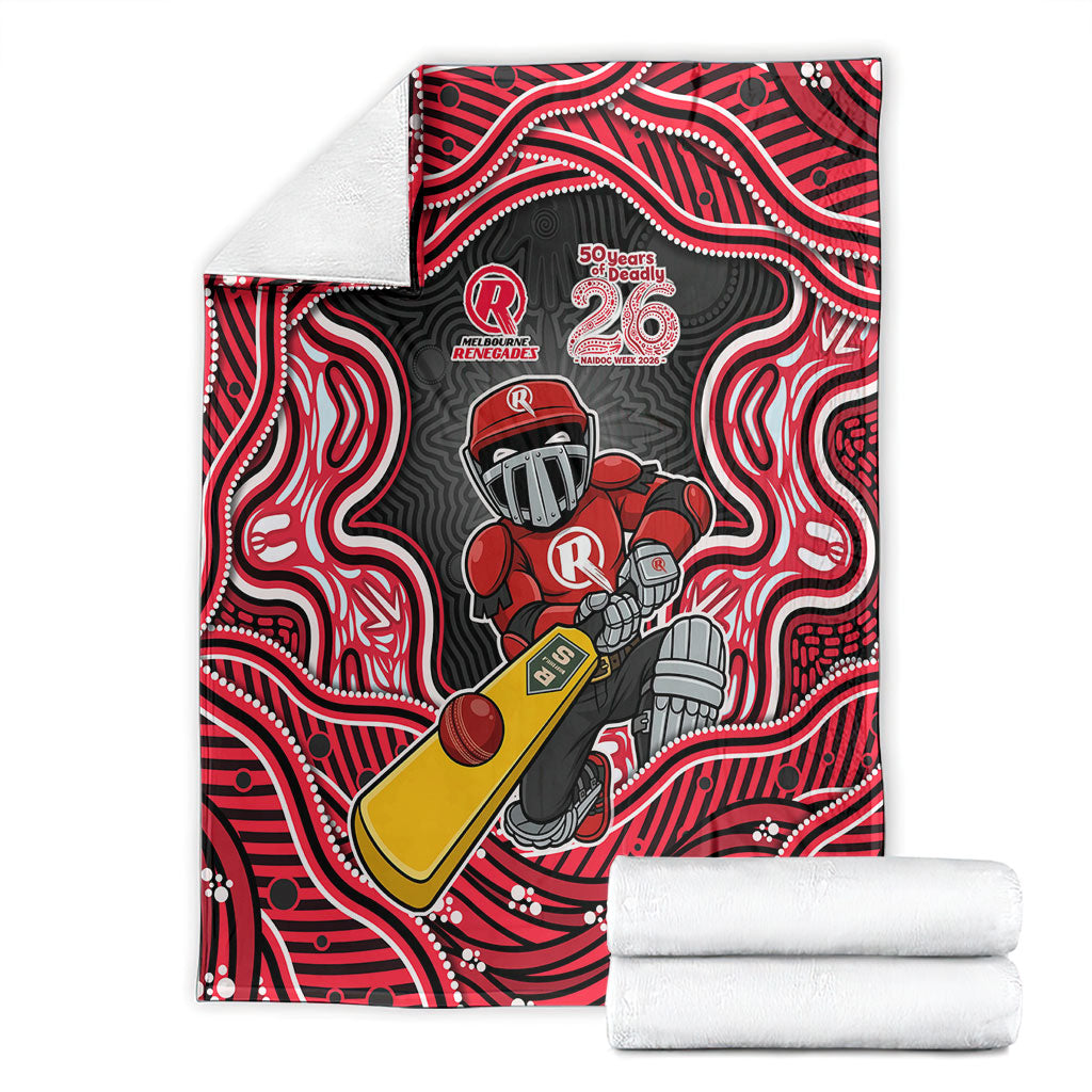Melbourne Renegades NAIDOC Week 2026 Blanket Aboriginal Indigenous - 50 Years of Deadly