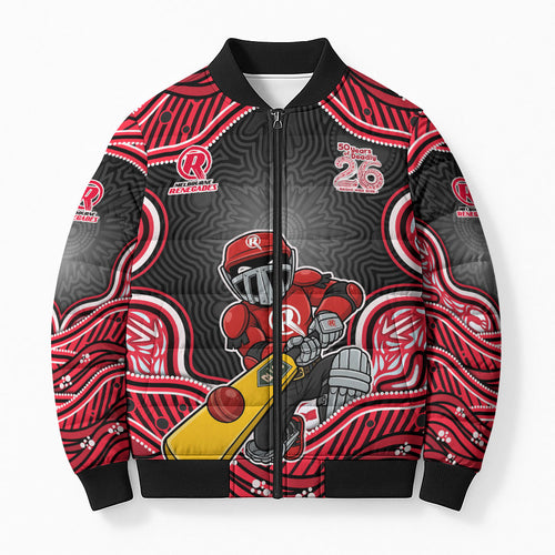 Melbourne Renegades NAIDOC Week 2026 Bomber Puffer Jacket Aboriginal Indigenous - 50 Years of Deadly
