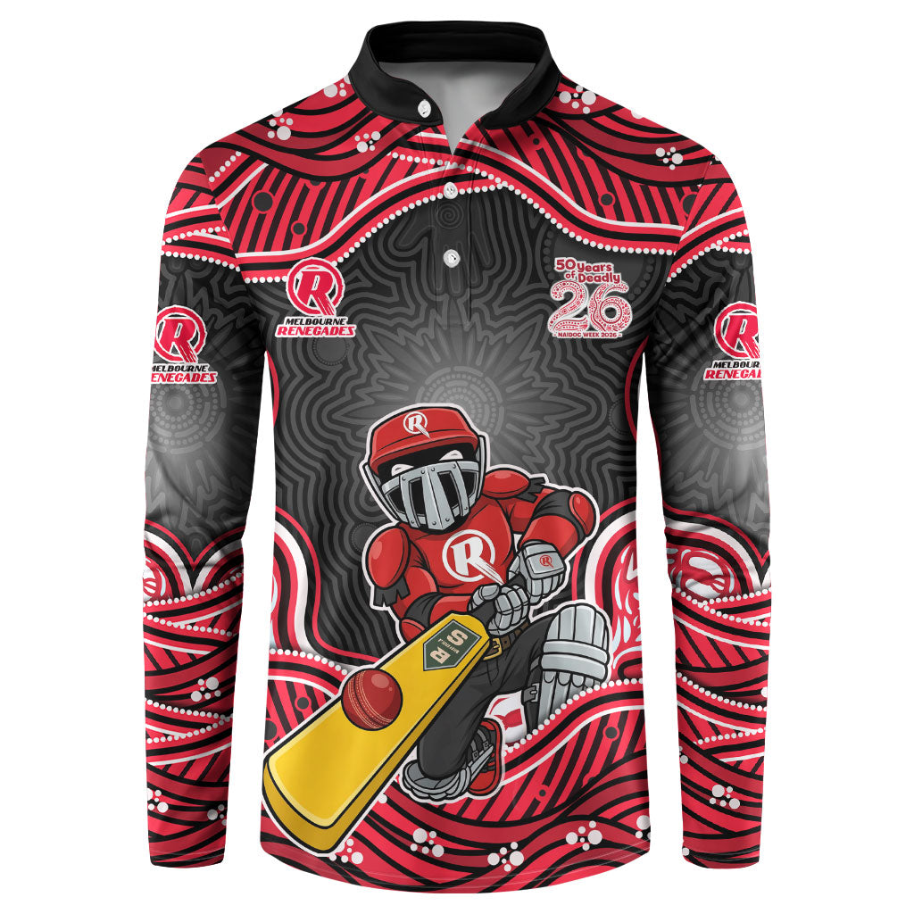 Melbourne Renegades NAIDOC Week 2026 Button Sweatshirt Aboriginal Indigenous - 50 Years of Deadly