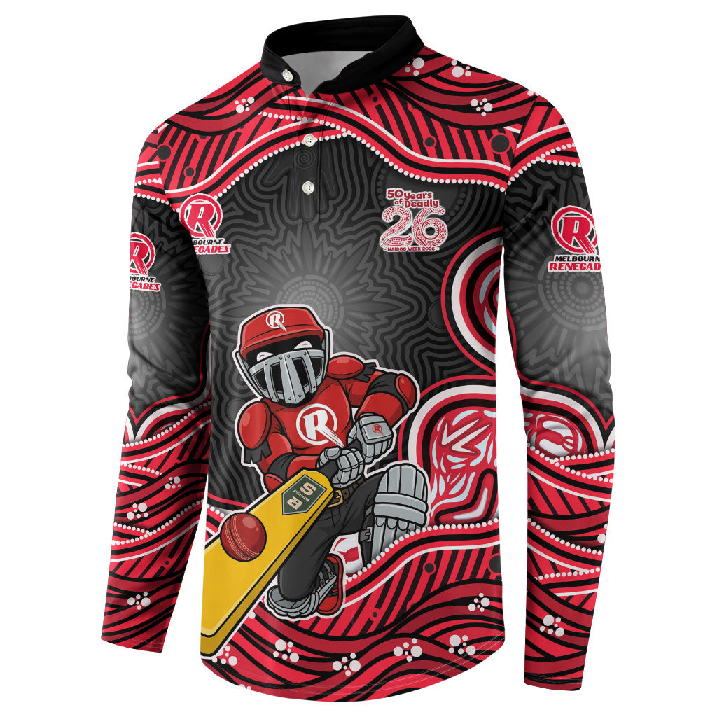 Melbourne Renegades NAIDOC Week 2026 Button Sweatshirt Aboriginal Indigenous - 50 Years of Deadly