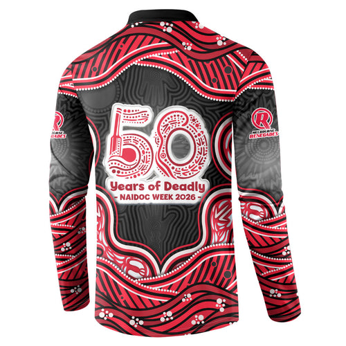 Melbourne Renegades NAIDOC Week 2026 Button Sweatshirt Aboriginal Indigenous - 50 Years of Deadly