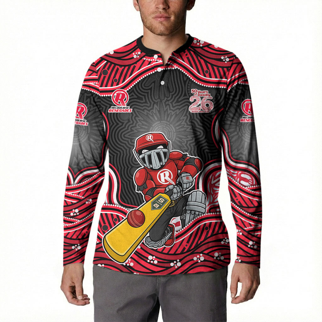 Melbourne Renegades NAIDOC Week 2026 Button Sweatshirt Aboriginal Indigenous - 50 Years of Deadly