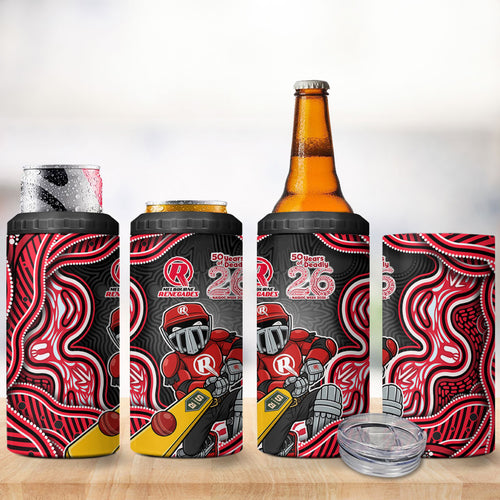 Melbourne Renegades NAIDOC Week 2026 4 in 1 Can Cooler Tumbler Aboriginal Indigenous - 50 Years of Deadly