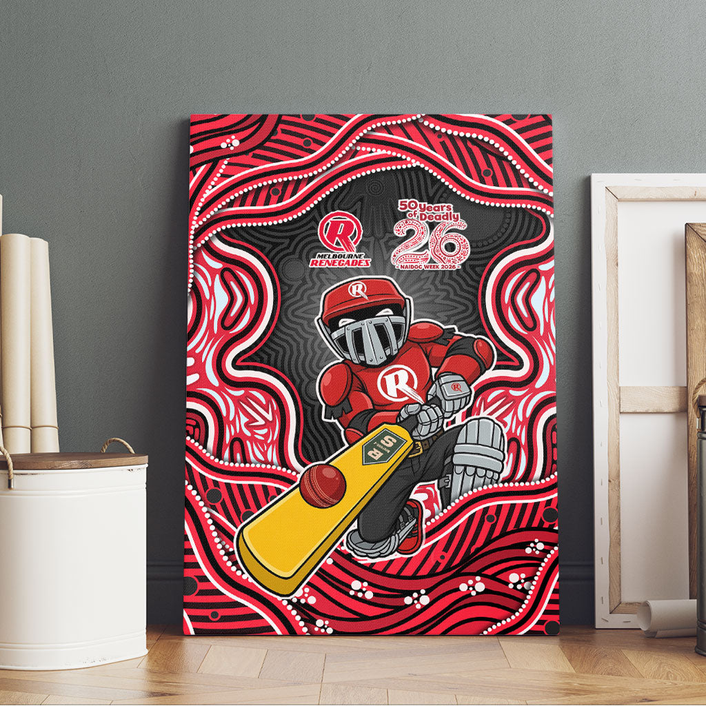 Melbourne Renegades NAIDOC Week 2026 Canvas Wall Art Aboriginal Indigenous - 50 Years of Deadly
