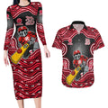 Melbourne Renegades NAIDOC Week 2026 Couples Matching Long Sleeve Bodycon Dress and Hawaiian Shirt Aboriginal Indigenous - 50 Years of Deadly