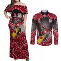 Melbourne Renegades NAIDOC Week 2026 Couples Matching Off Shoulder Maxi Dress and Long Sleeve Button Shirt Aboriginal Indigenous - 50 Years of Deadly