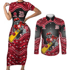 Melbourne Renegades NAIDOC Week 2026 Couples Matching Short Sleeve Bodycon Dress and Long Sleeve Button Shirt Aboriginal Indigenous - 50 Years of Deadly