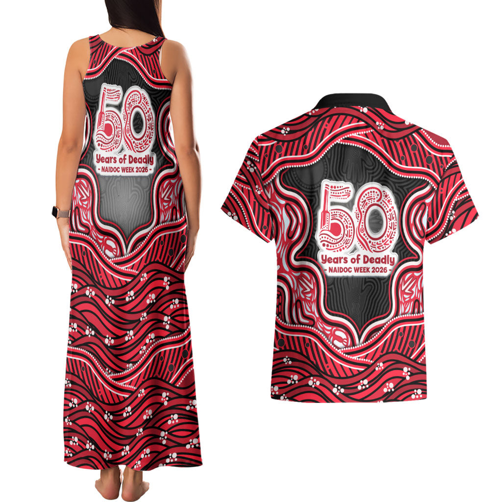 Melbourne Renegades NAIDOC Week 2026 Couples Matching Tank Maxi Dress and Hawaiian Shirt Aboriginal Indigenous - 50 Years of Deadly