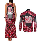 Melbourne Renegades NAIDOC Week 2026 Couples Matching Tank Maxi Dress and Long Sleeve Button Shirt Aboriginal Indigenous - 50 Years of Deadly