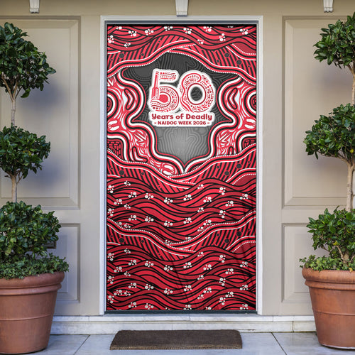 Melbourne Renegades NAIDOC Week 2026 Door Cover Aboriginal Indigenous - 50 Years of Deadly